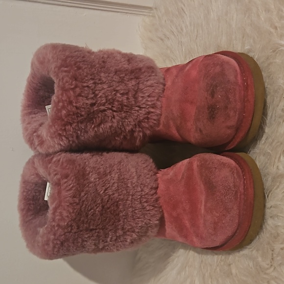 UGGS Ellee Dusty Rose Boots Big Kids Size 5 - Picture 3 of 12